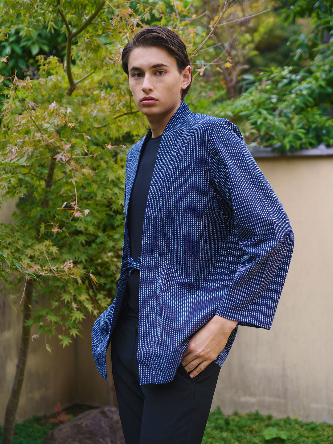 Classic Sashiko Haori Kimono Jacket by Mikeshi | Japan Objects Store