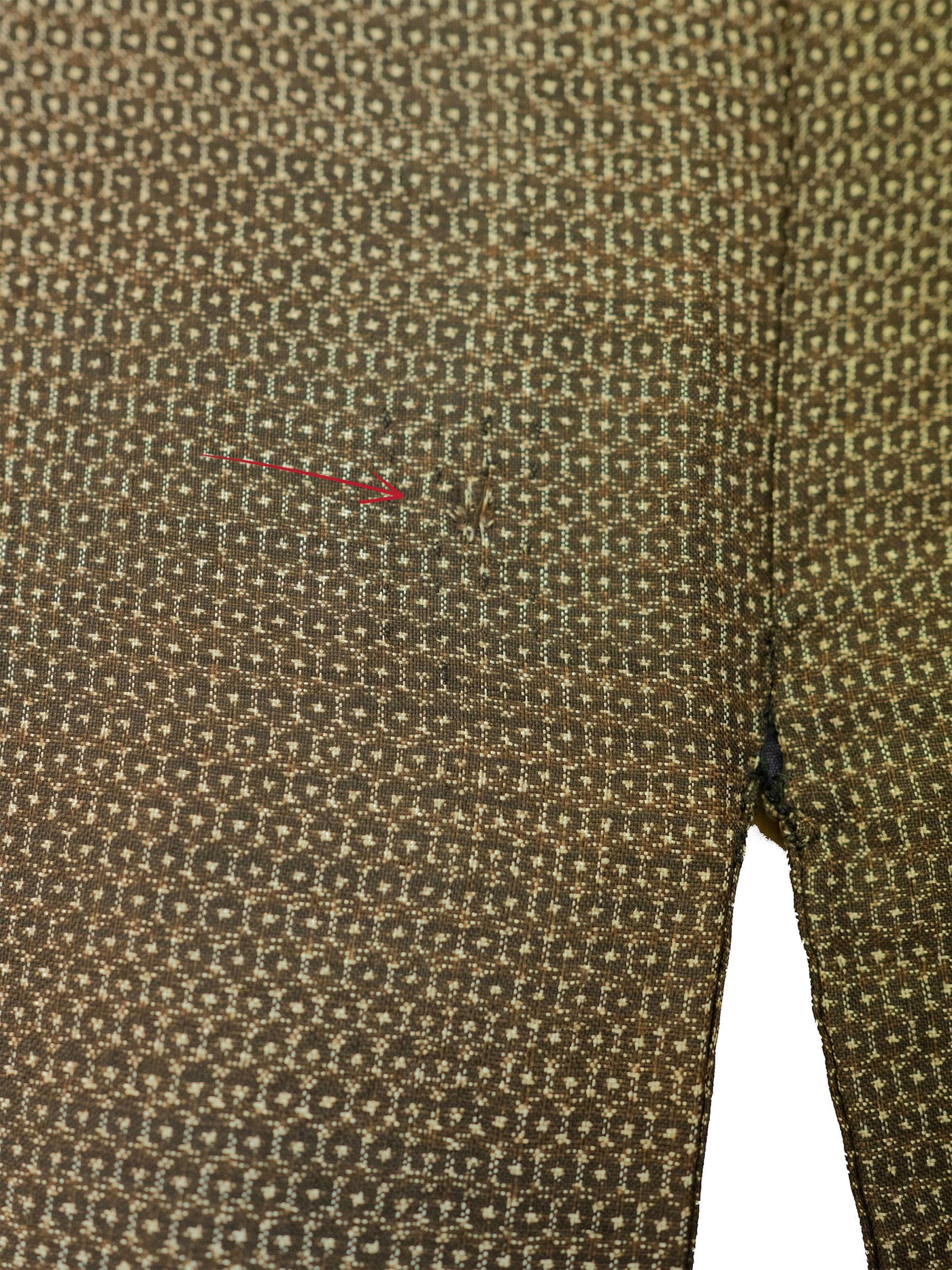 Men's Vintage Brown Tortoiseshell Silk Japanese Kimono