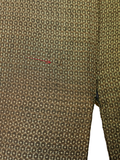 Men's Vintage Brown Tortoiseshell Silk Japanese Kimono