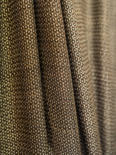 Men's Vintage Brown Tortoiseshell Silk Japanese Kimono
