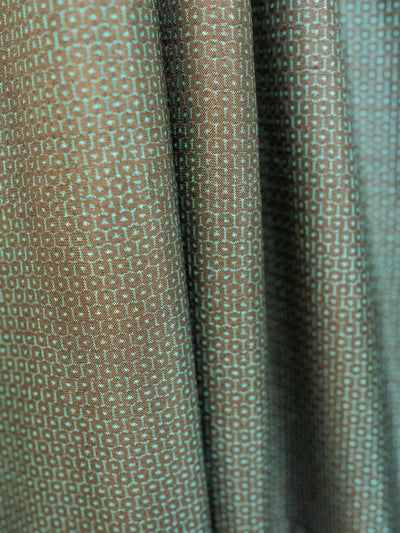 Men's Vintage Green Tortoiseshell Silk Japanese Kimono