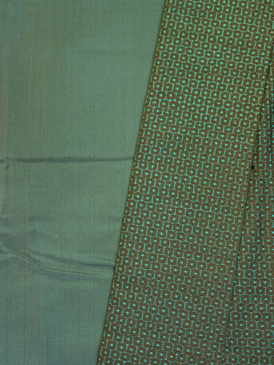 Men's Vintage Green Tortoiseshell Silk Japanese Kimono