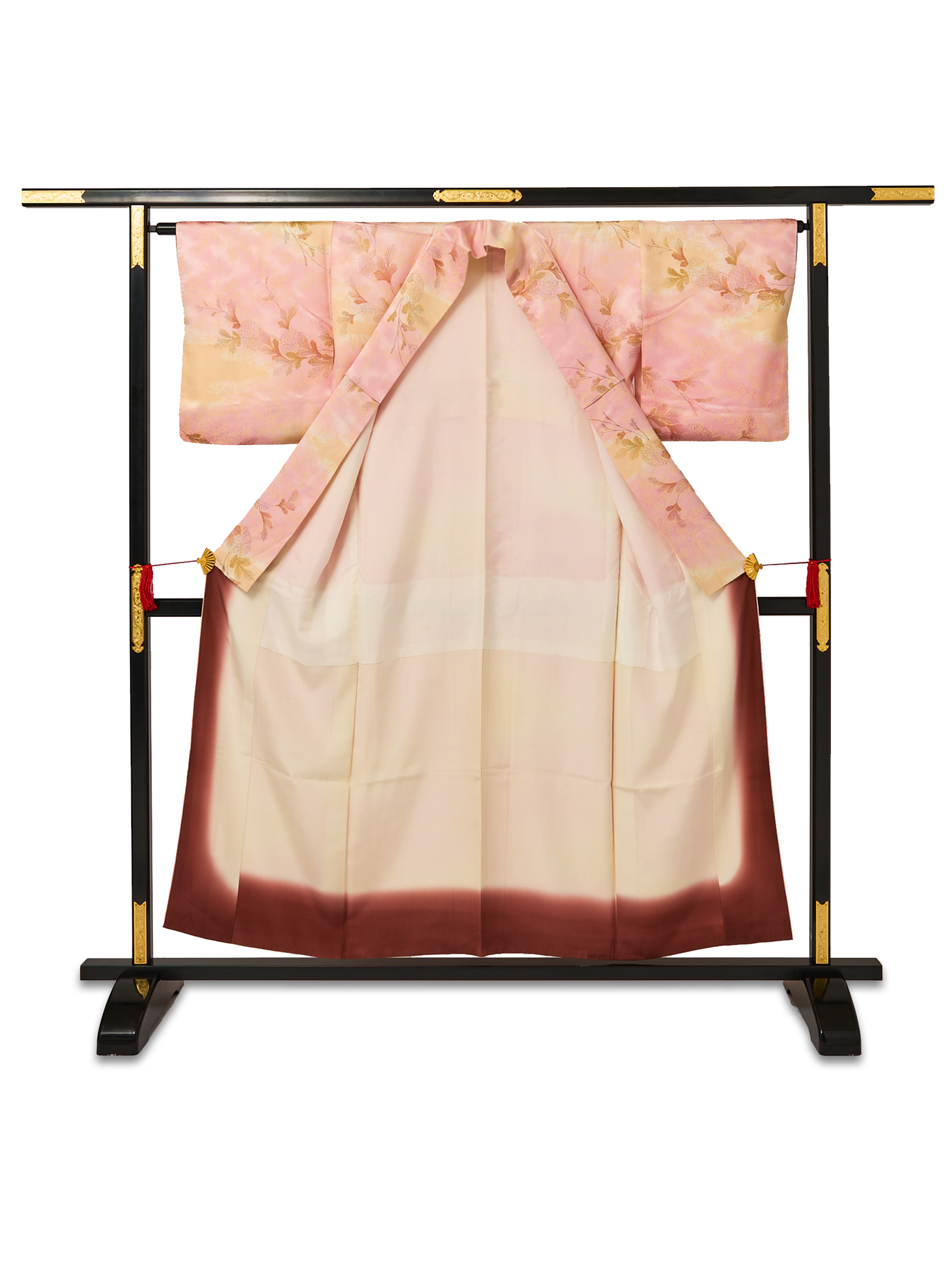 Women's Vintage Kiku Silk Japanese Kimono