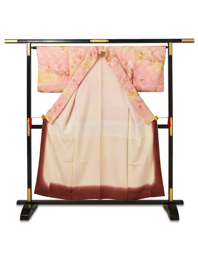 Women's Vintage Kiku Silk Japanese Kimono