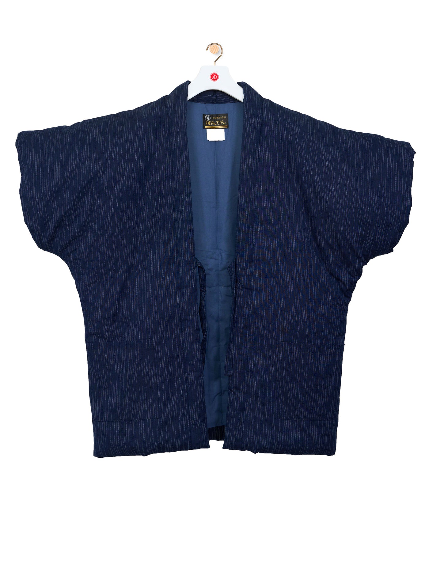 Yanagi Indigo Short-Sleeve Hanten Padded Jacket