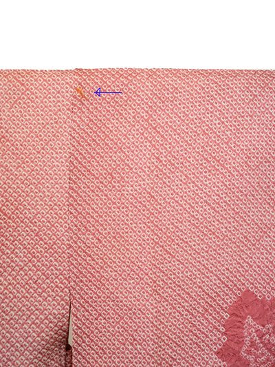 Veste Haori Vintage Shibori Rose pour Femme
