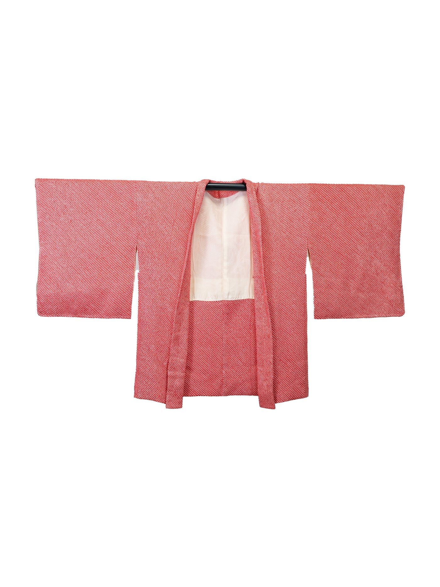 Veste Haori Vintage Shibori Rouge pour Femme
