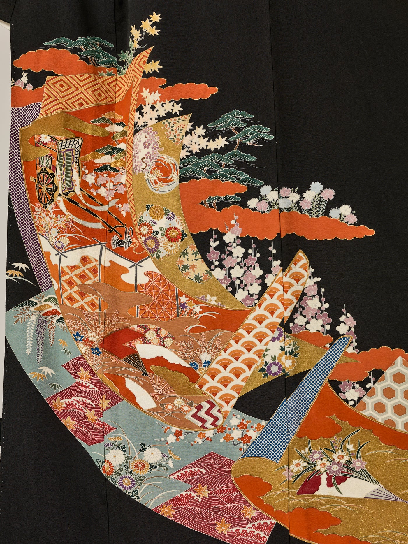 Women's Vintage Koen Silk Japanese Kimono