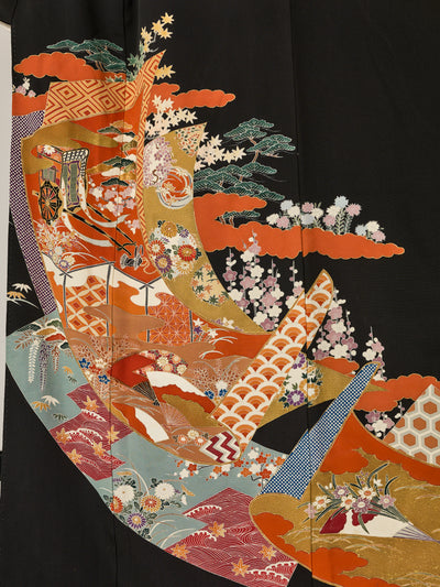 Women's Vintage Koen Silk Japanese Kimono