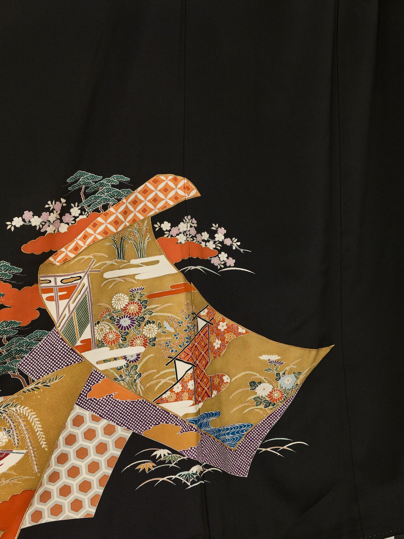 Women's Vintage Koen Silk Japanese Kimono