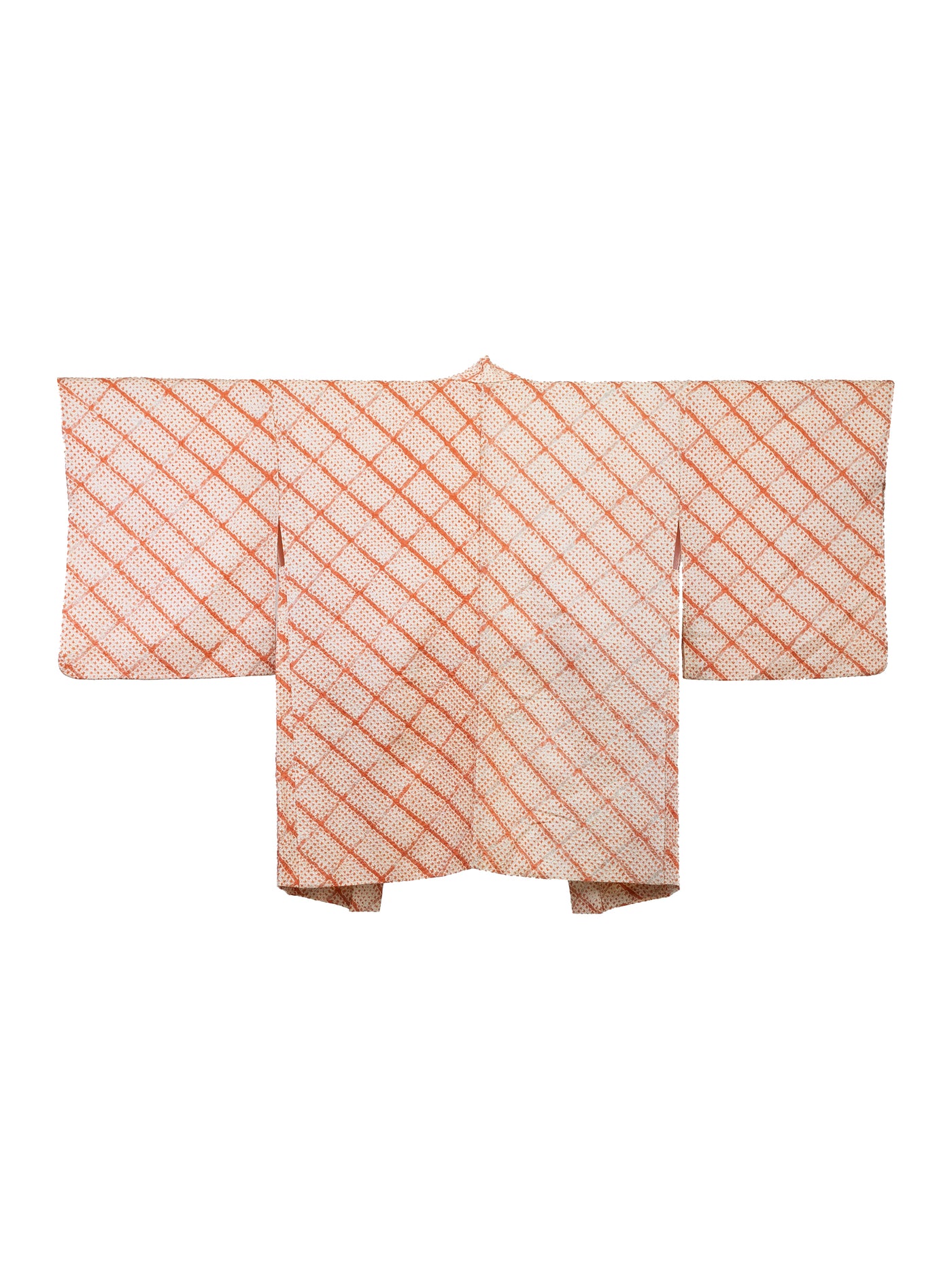 古著白色絞染羽織和服外套
