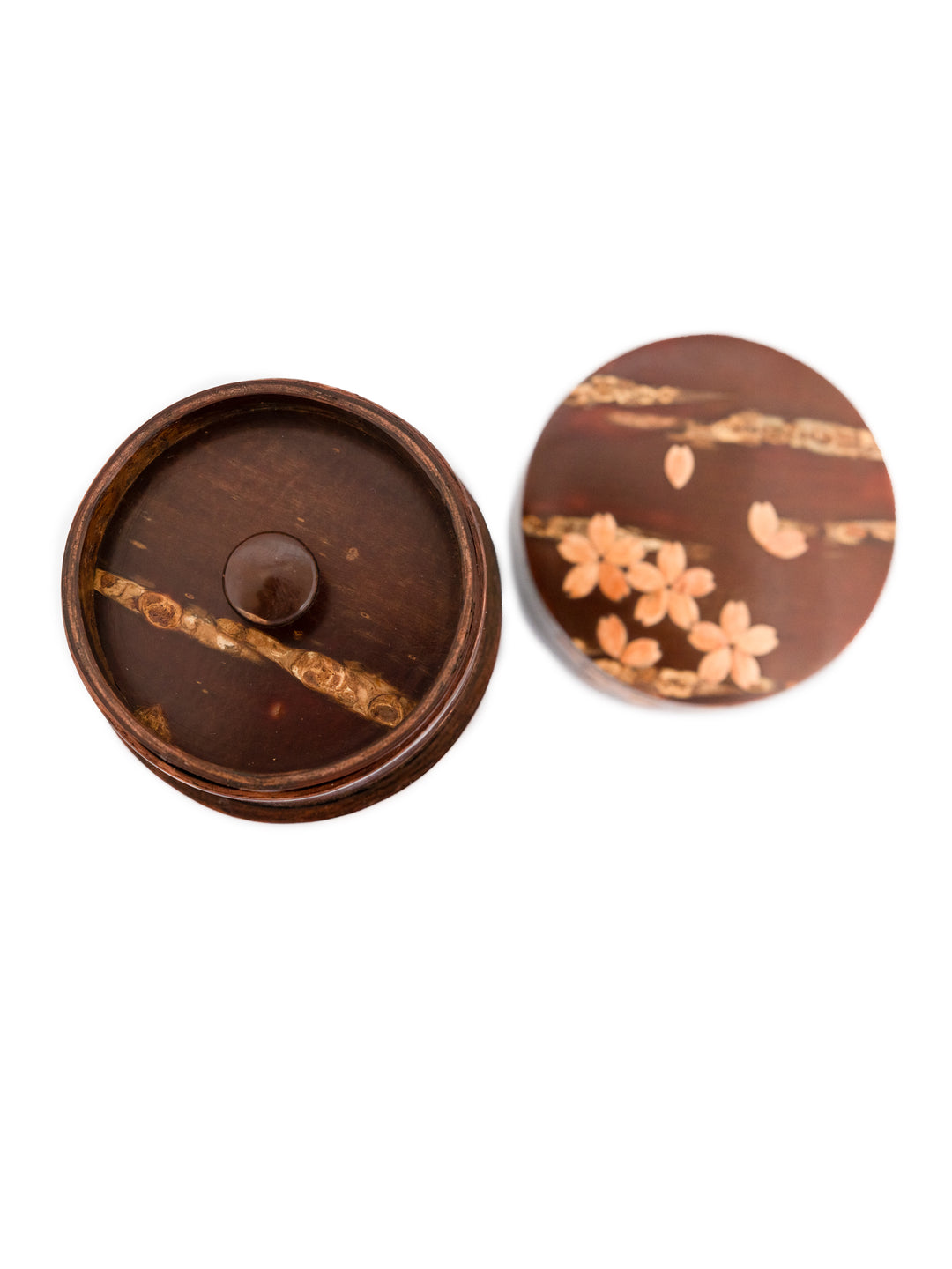 Tall Sakura Cherry Bark Tea Caddy by Denshiro | Japan Objects Store