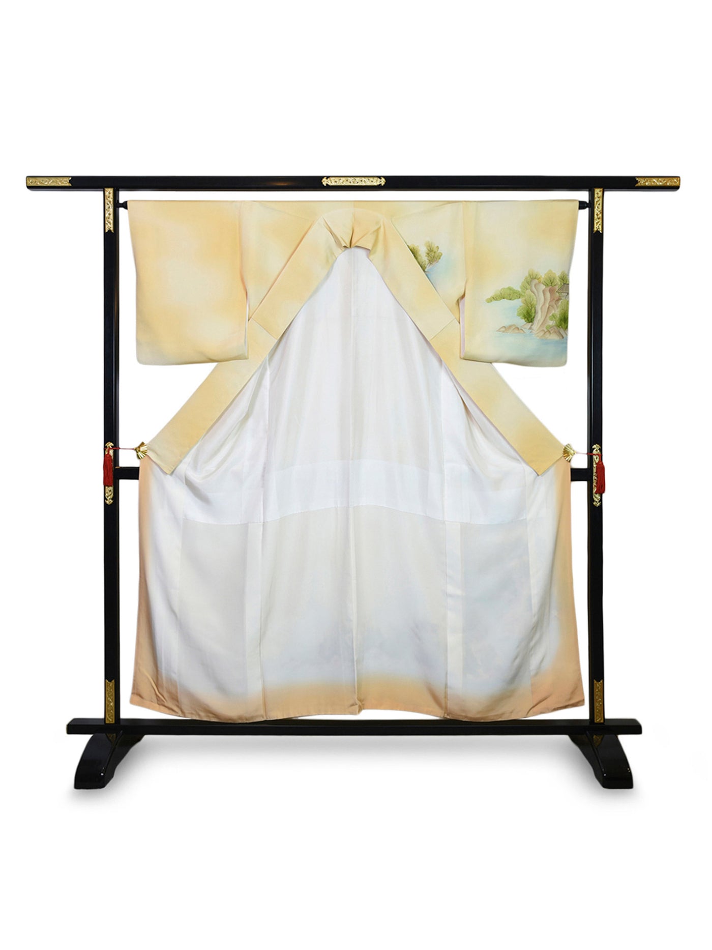 Vintage Silk Ocean Japanese Kimono