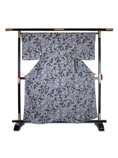 Kimono Japonais Vintage Seigaiha en Soie