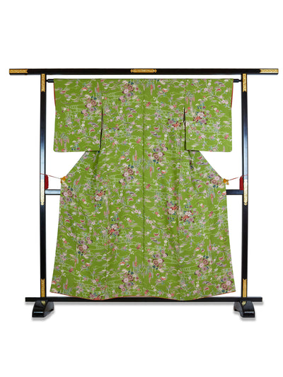 Vintage Silk Floral Kimono