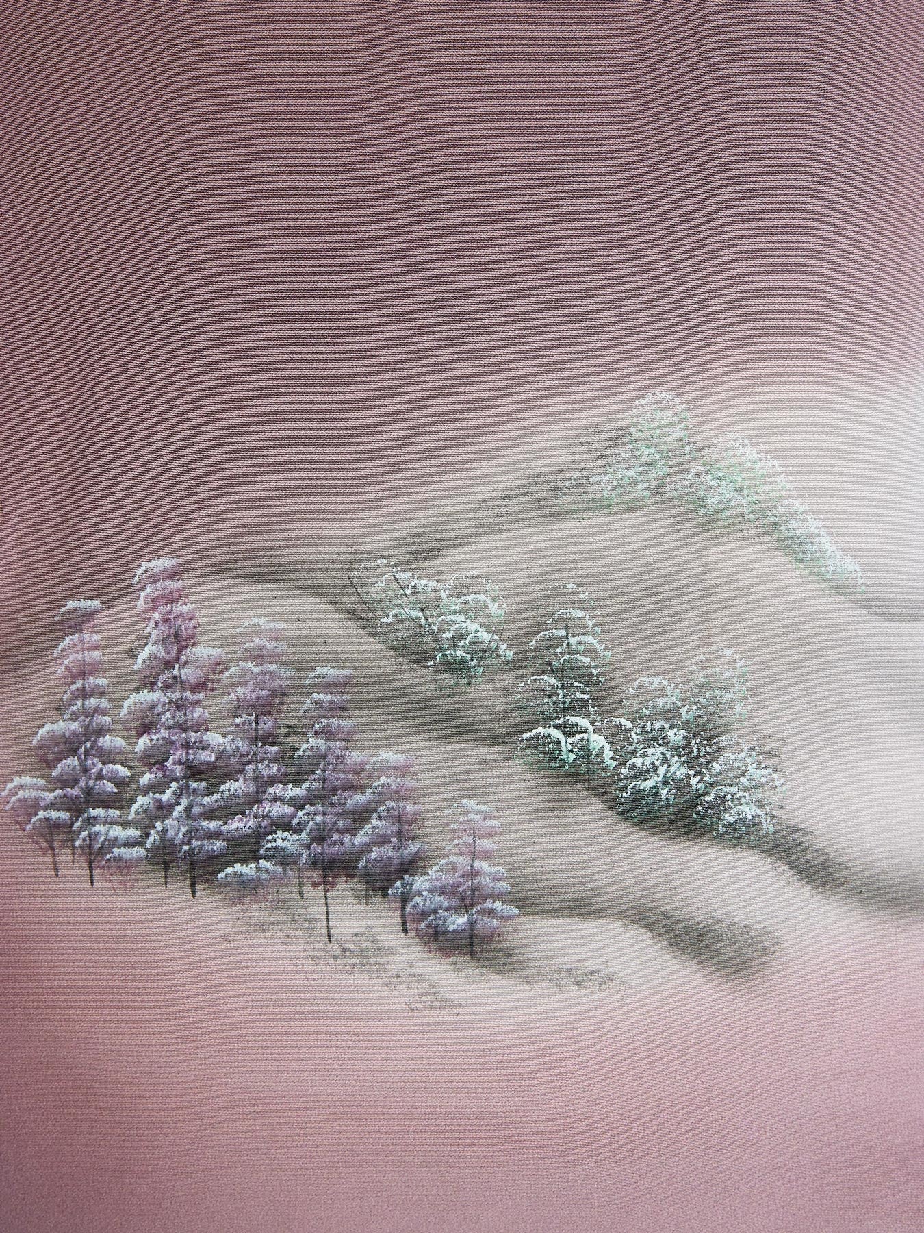 Vintage Silk Forest Kimono