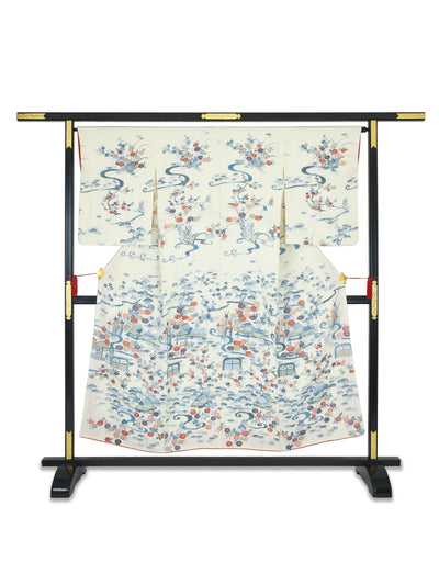 Vintage Silk Blossom Japanese Kimono