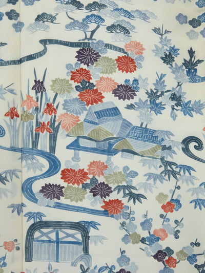 Vintage Silk Blossom Japanese Kimono