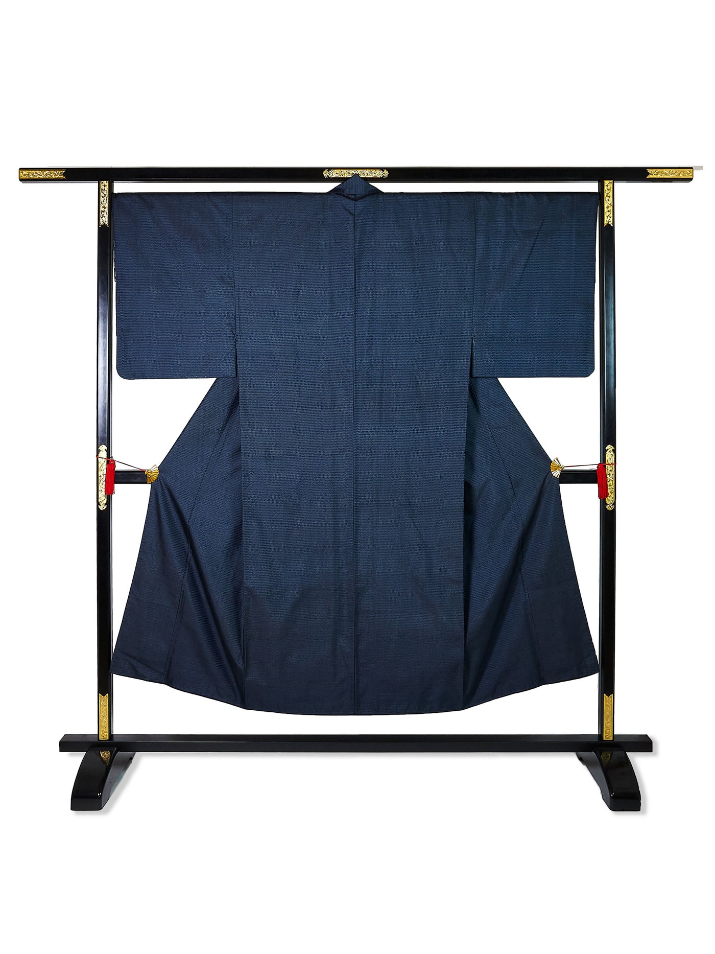 Men's Vintage Silk Blue Tortoiseshell Japanese Kimono
