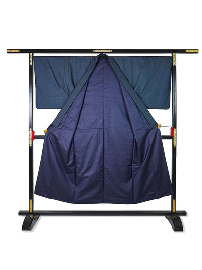 Men's Vintage Blue Tortoiseshell Japanese Kimono