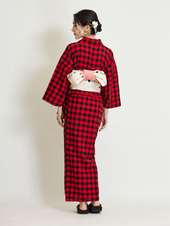 Red Benkei Yukata | Japan Objects Store