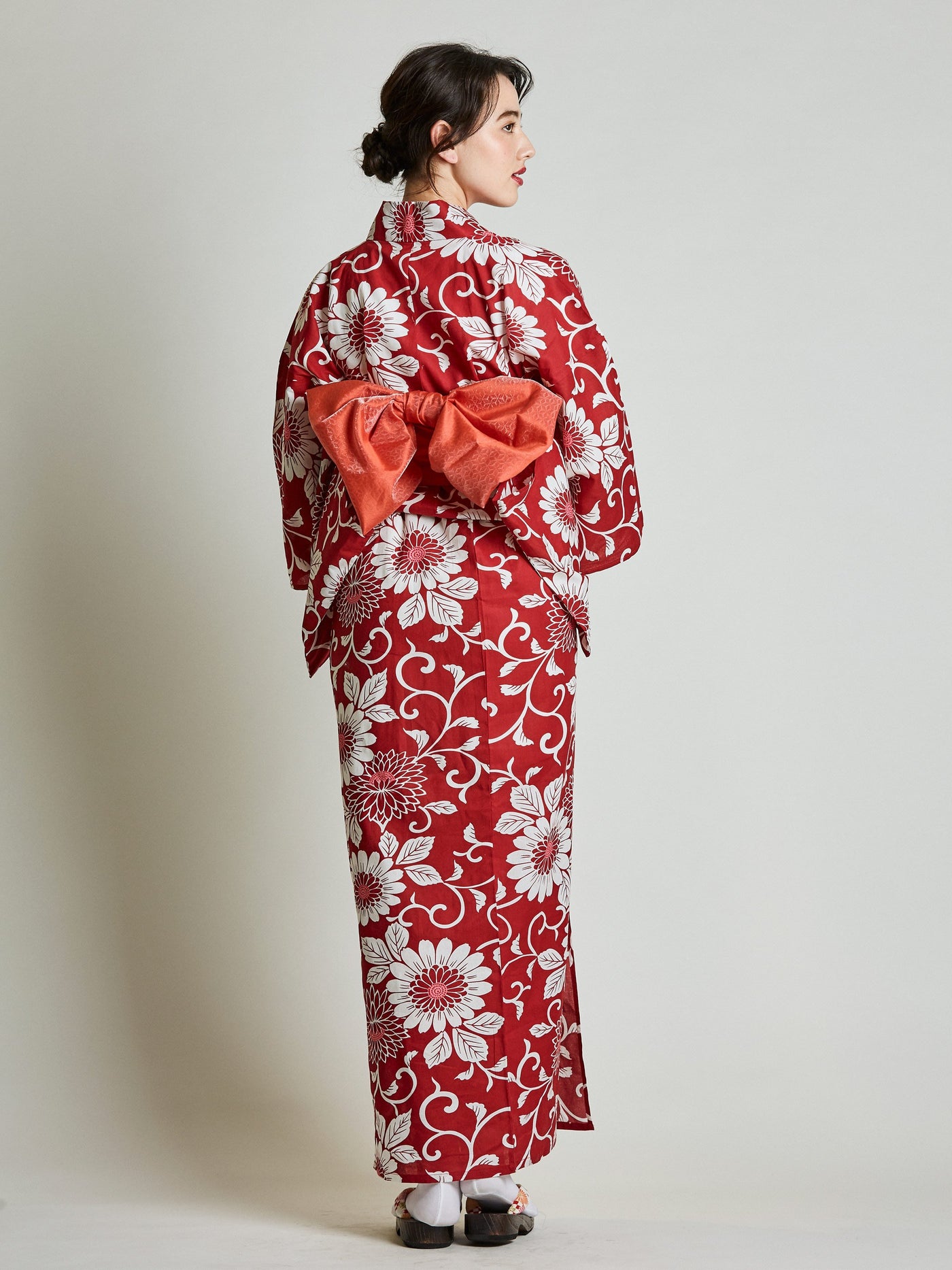 Red Diamond Weave Obi Belt | Japan Objects Store