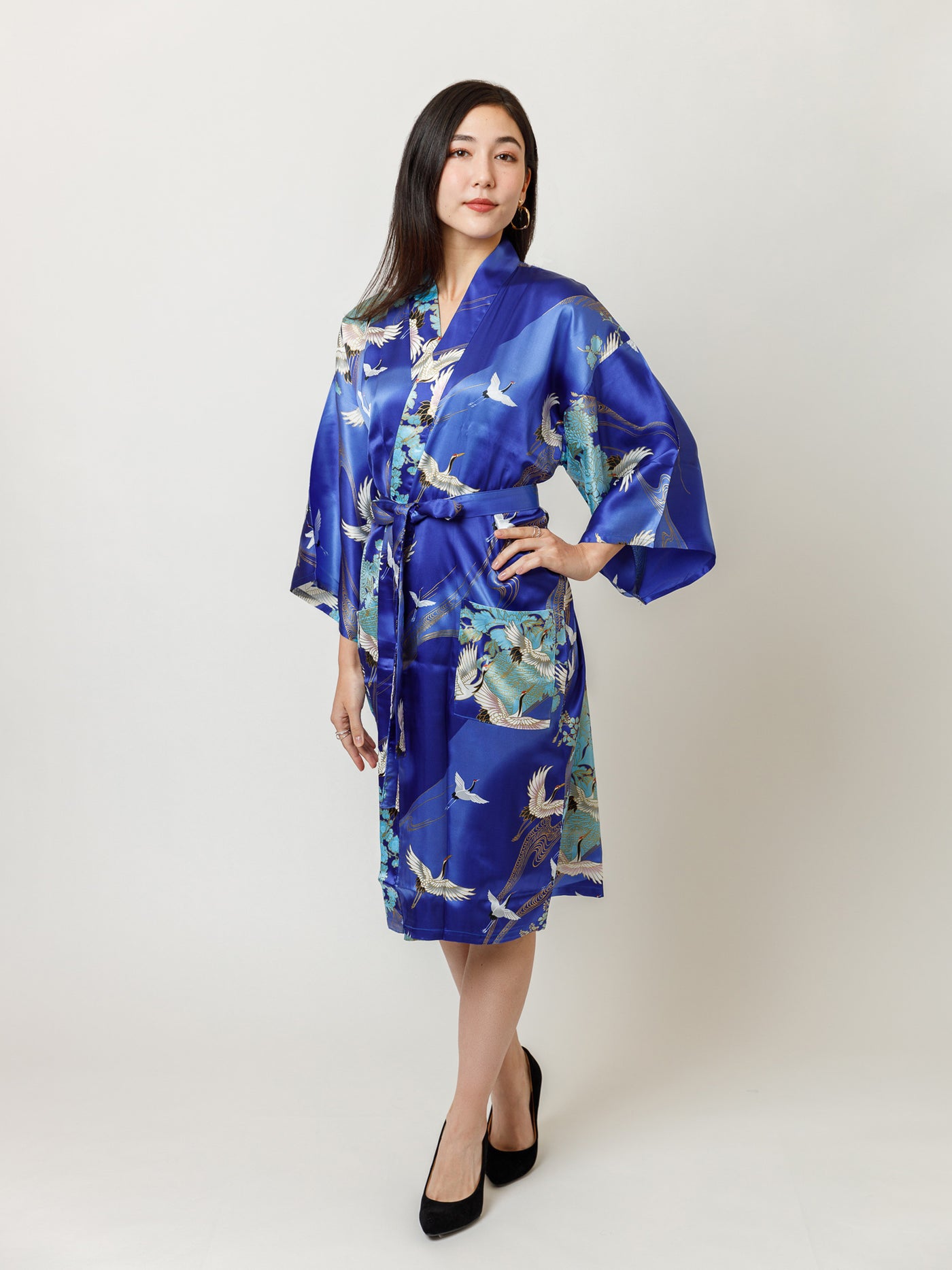 Tancho Silk Kimono Robe