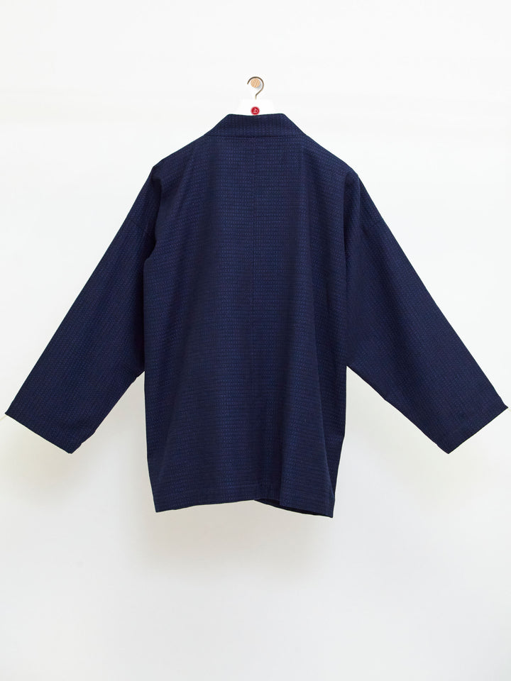 Japanese Indigo Kimono, Handmade Kimono, Noragi Haori outlet Jacket, Indigo Blue Jacket, Hanfu style