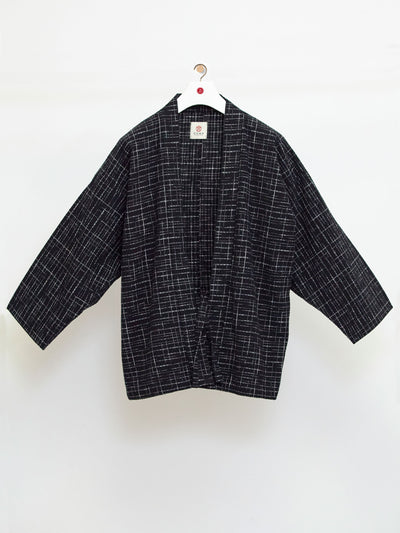Kasumi Black Haori Kimono Jacket