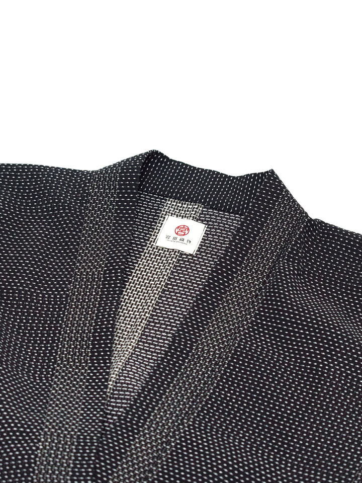 Miyako Black Haori Long Kimono Jacket | Japan Objects Store