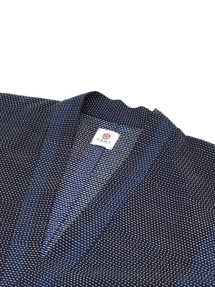 羽織　藍染　綿　J-38 都鳥羽織長和服外套（藍染） | Japan Objects Store