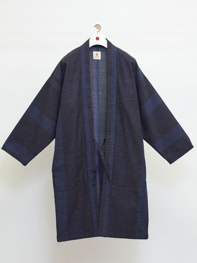Miyako Indigo Haori Long Kimono Jacket