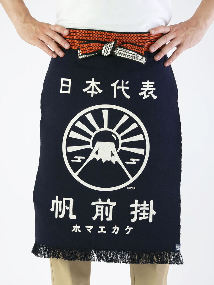 Mount Fuji Japanese Maekake Apron | Japan Objects Store