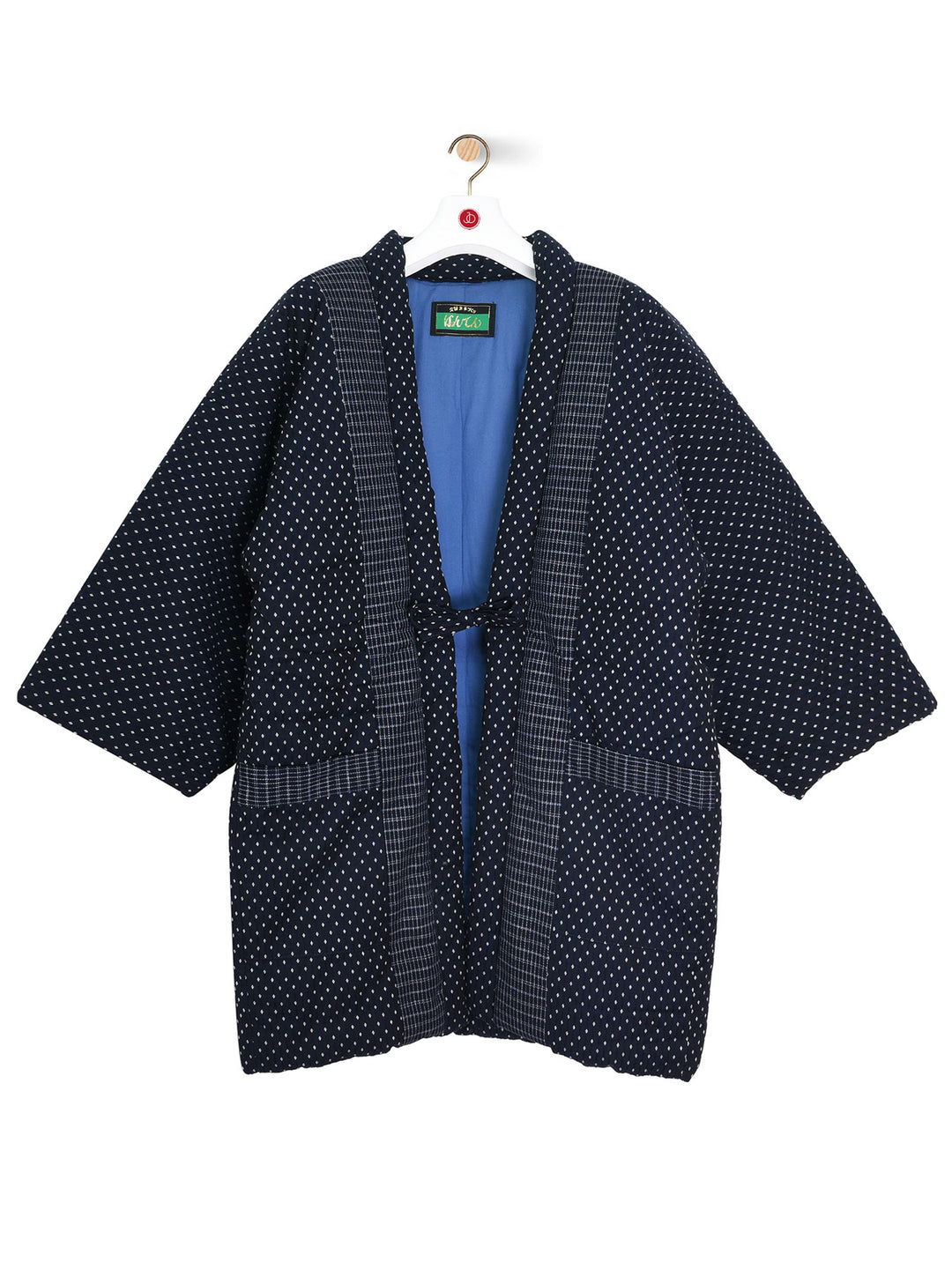 10% OFF Made in Japan Vintage Hanten Vest Jacket Thin Padding Plain Drawstring Kimono Robe Jacket 2024 Handmade Sashiko