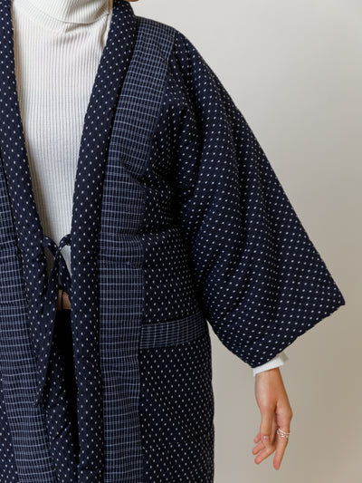 Sashiko Hanten Padded Jacket Sleeve
