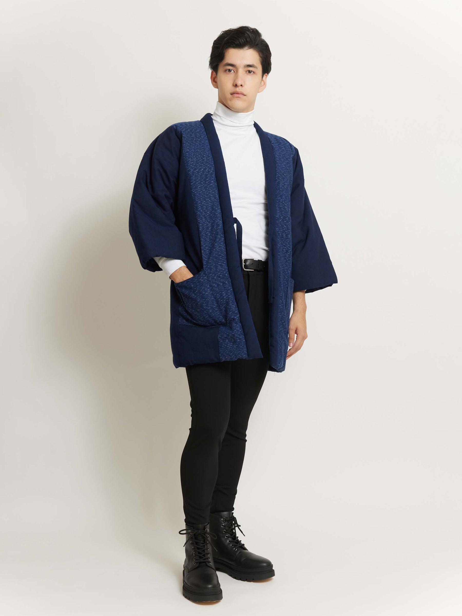 Indigo Hanten Padded Jacket | Japan Objects Store