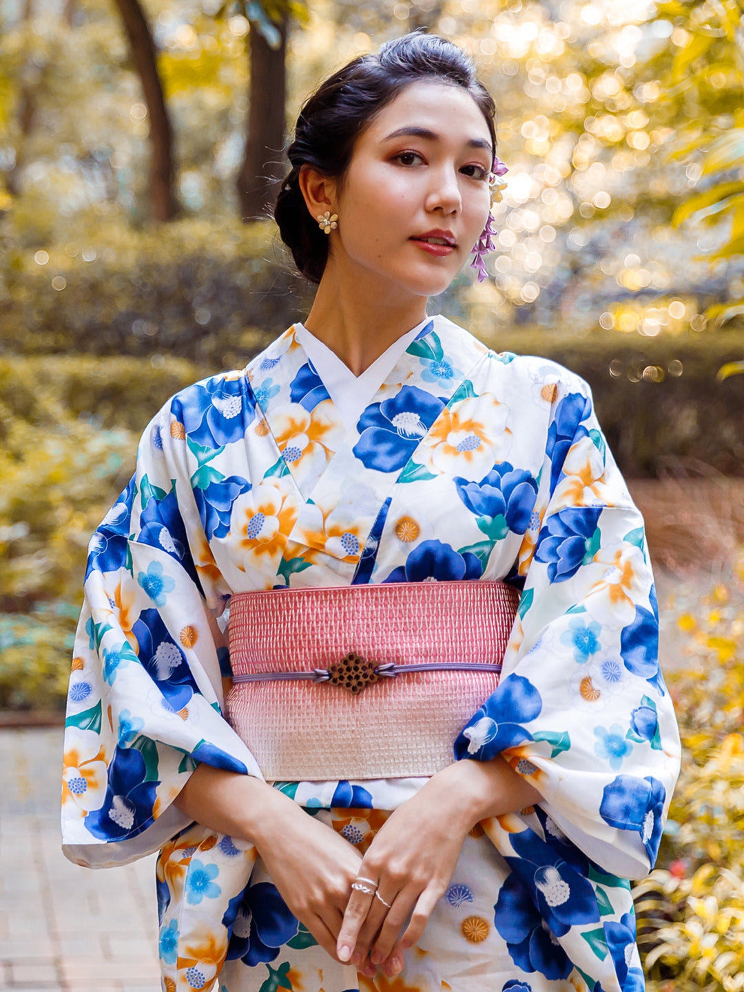 Sakura Woodcraft Silk Objime/Obidome | Japan Objects Store