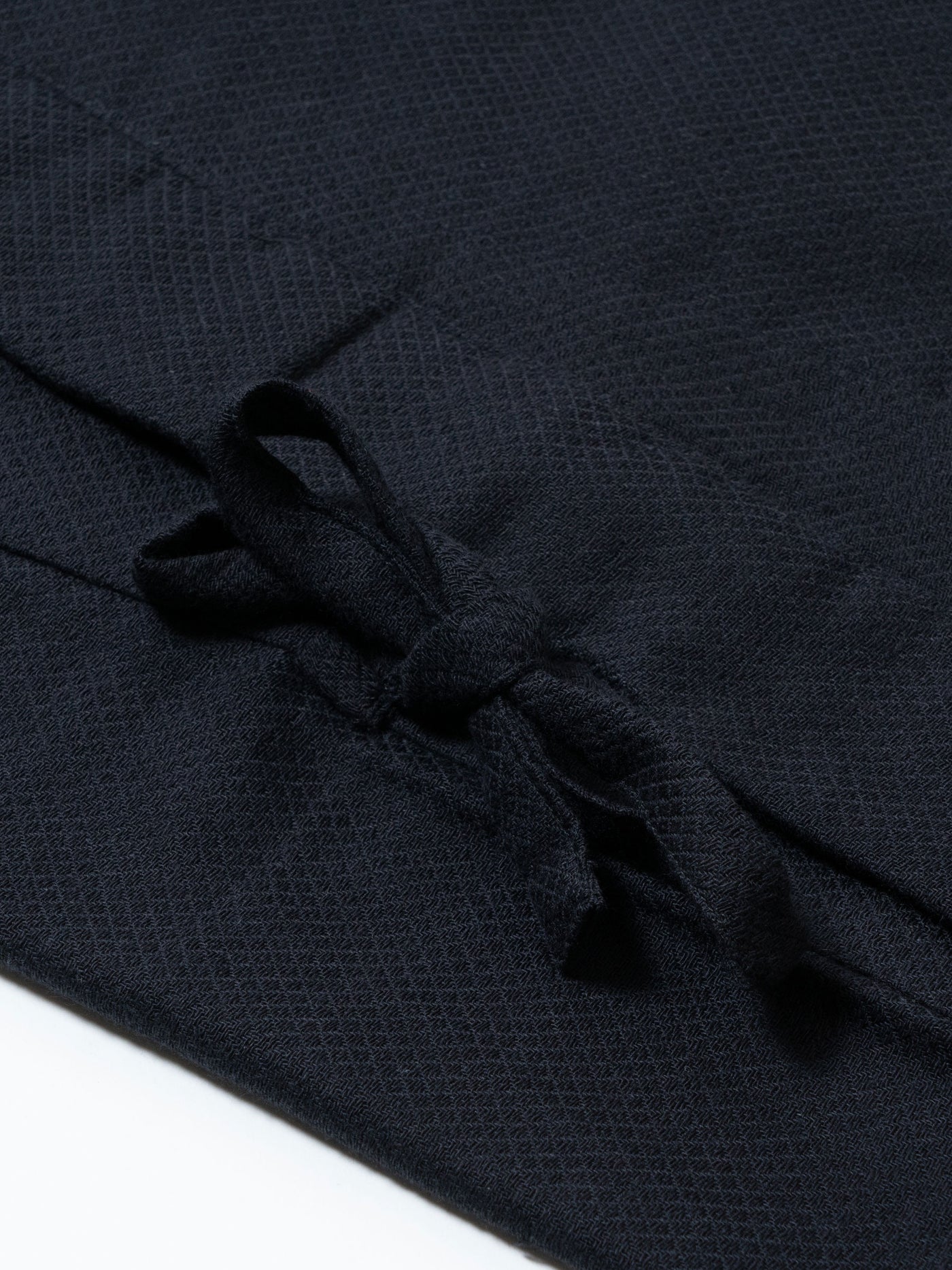 Unisex Samue Cotton Gauze Pajama Set in Black Himo