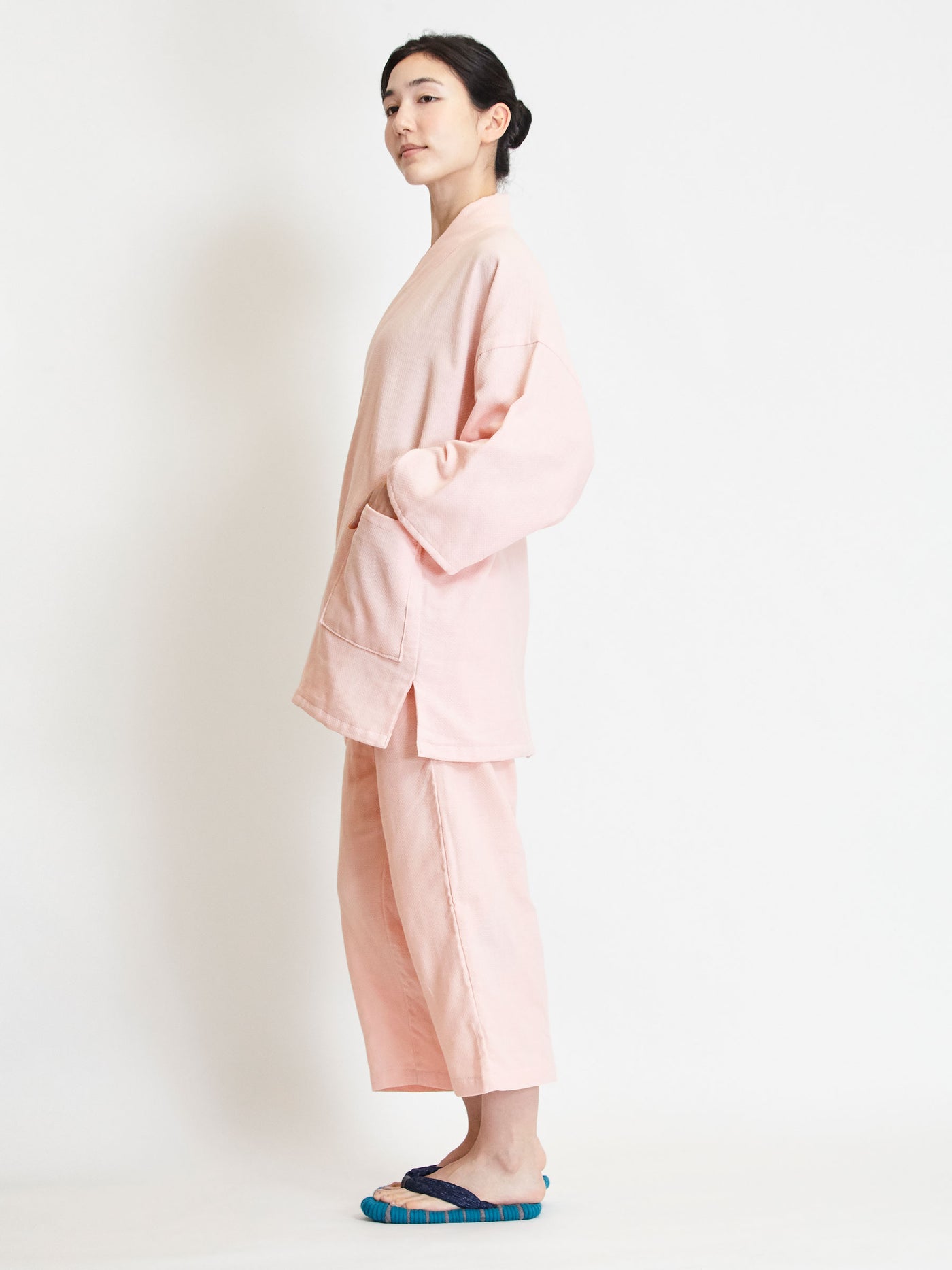 Pyjama Samue en Gaze de Coton Cerise