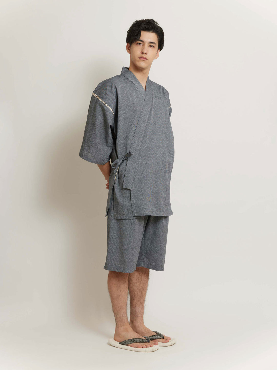Sora Jinbei Natural Cotton Shirt and Shorts | Japan Objects Store