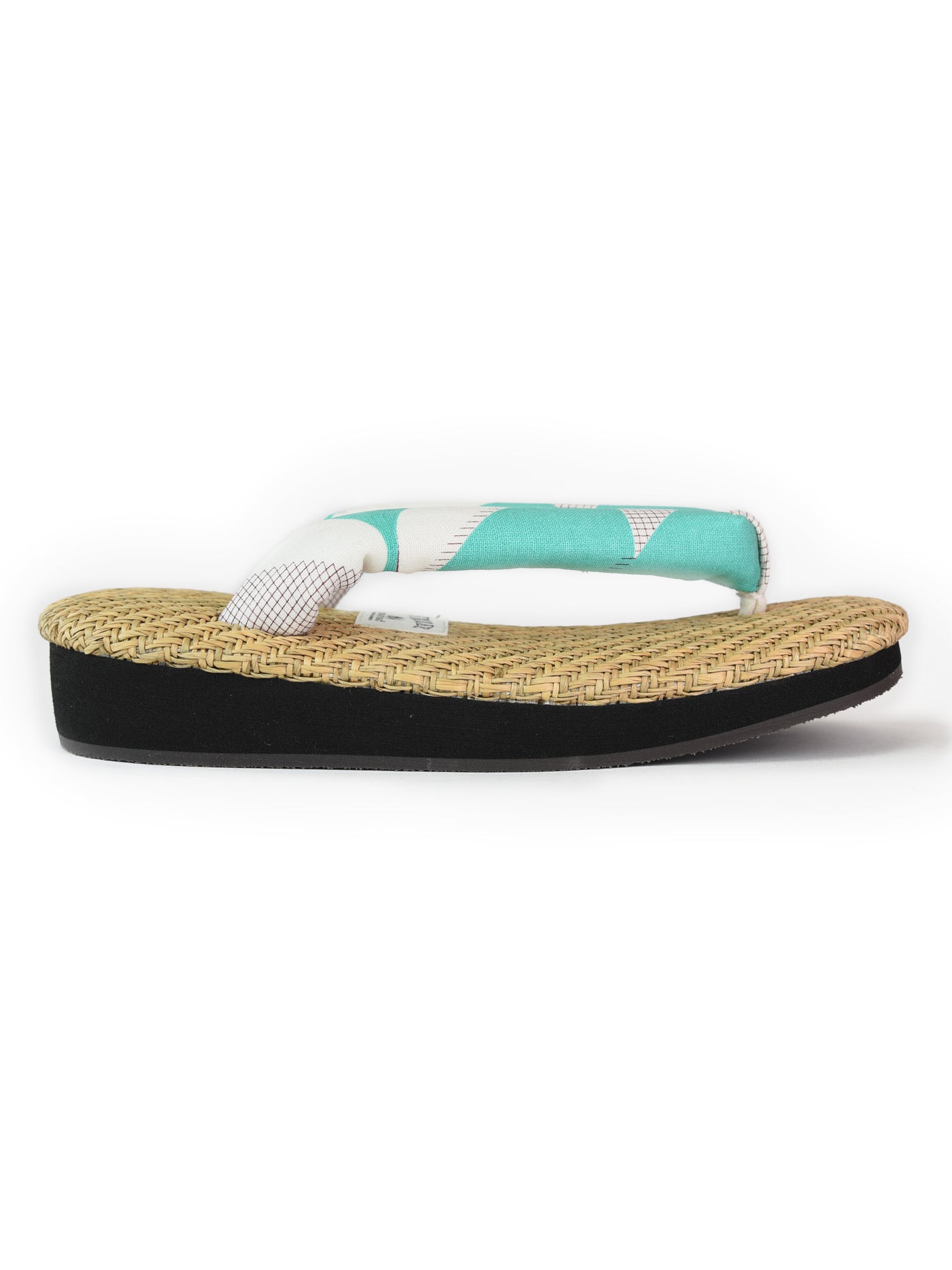 Grass Woven Setta Japanese Sandals in Lime