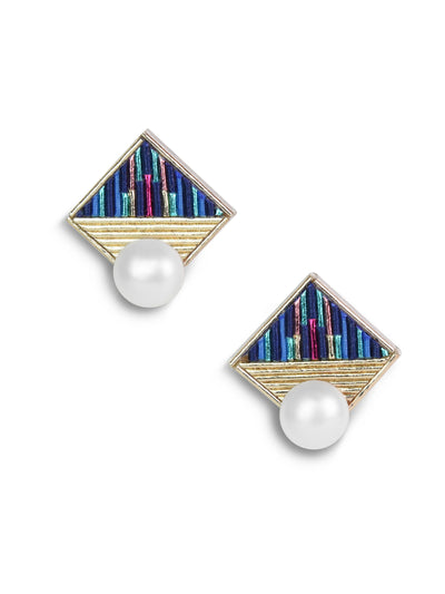 Mizuhiki Pearl Earrings