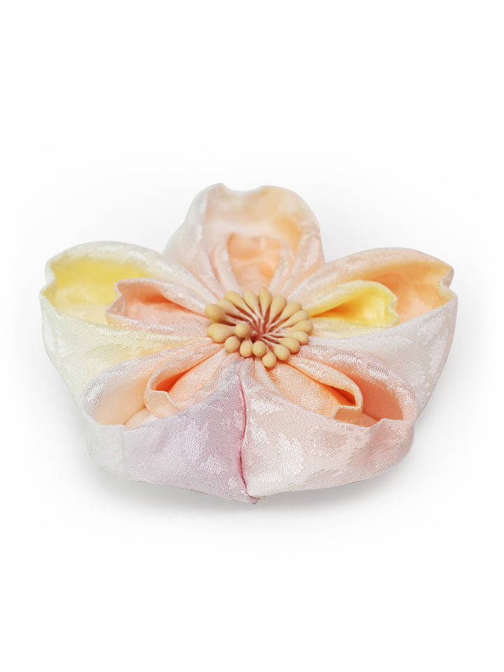 Cherry Blossom Kanzashi Silk Hair Clip/Brooch | Japan Objects Store