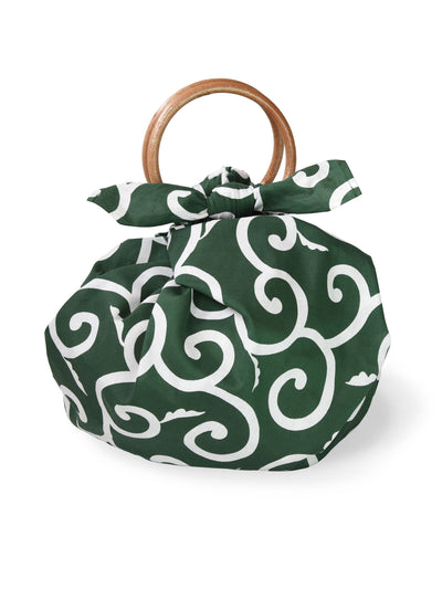 Green Karakusa Furoshiki Bag