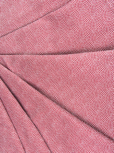 Red Samekomon Reversible Furoshiki Textile Front