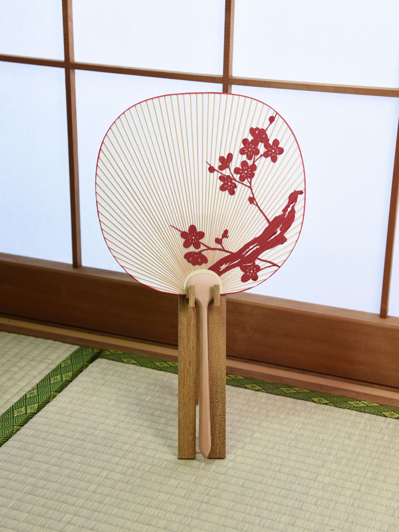 Ume Blossom Kyoto Uchiwa Fan