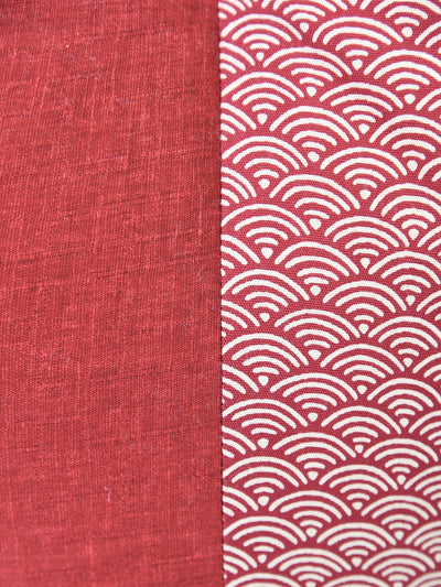 Kyoto Red Ojami Zabuton Cushion Cotton Fabric