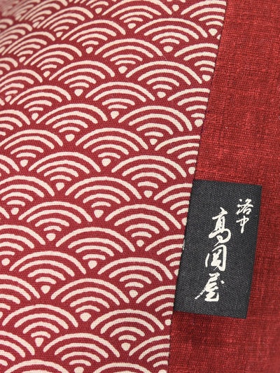 Kyoto Red Ojami Zabuton Cushion Label