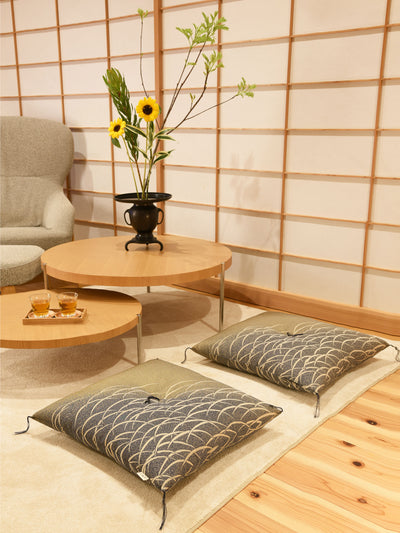 Tsuyukusa Gold Zabuton Cushion Floor Cushion
