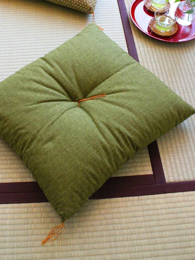 Matcha Green Zabuton Cushion
